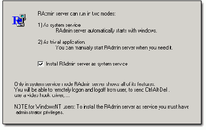  Radmin Server
